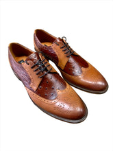 Load image into Gallery viewer, Lacuzzo Detail Brogue Shoes  Tan