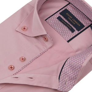 Guide London Plain Button Shirt Blush