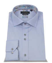 Load image into Gallery viewer, Guide London Plain Sateen Cotton Shirt Sky