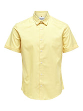 Load image into Gallery viewer, Only &amp; Sons Short Sleeved Oxford Shirt Yellow