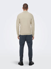 Load image into Gallery viewer, Only &amp; Sons Phil Half Zip Jumper Stone