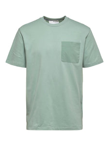 Selected Homme Relax Arvid T-Shirt Granite Green