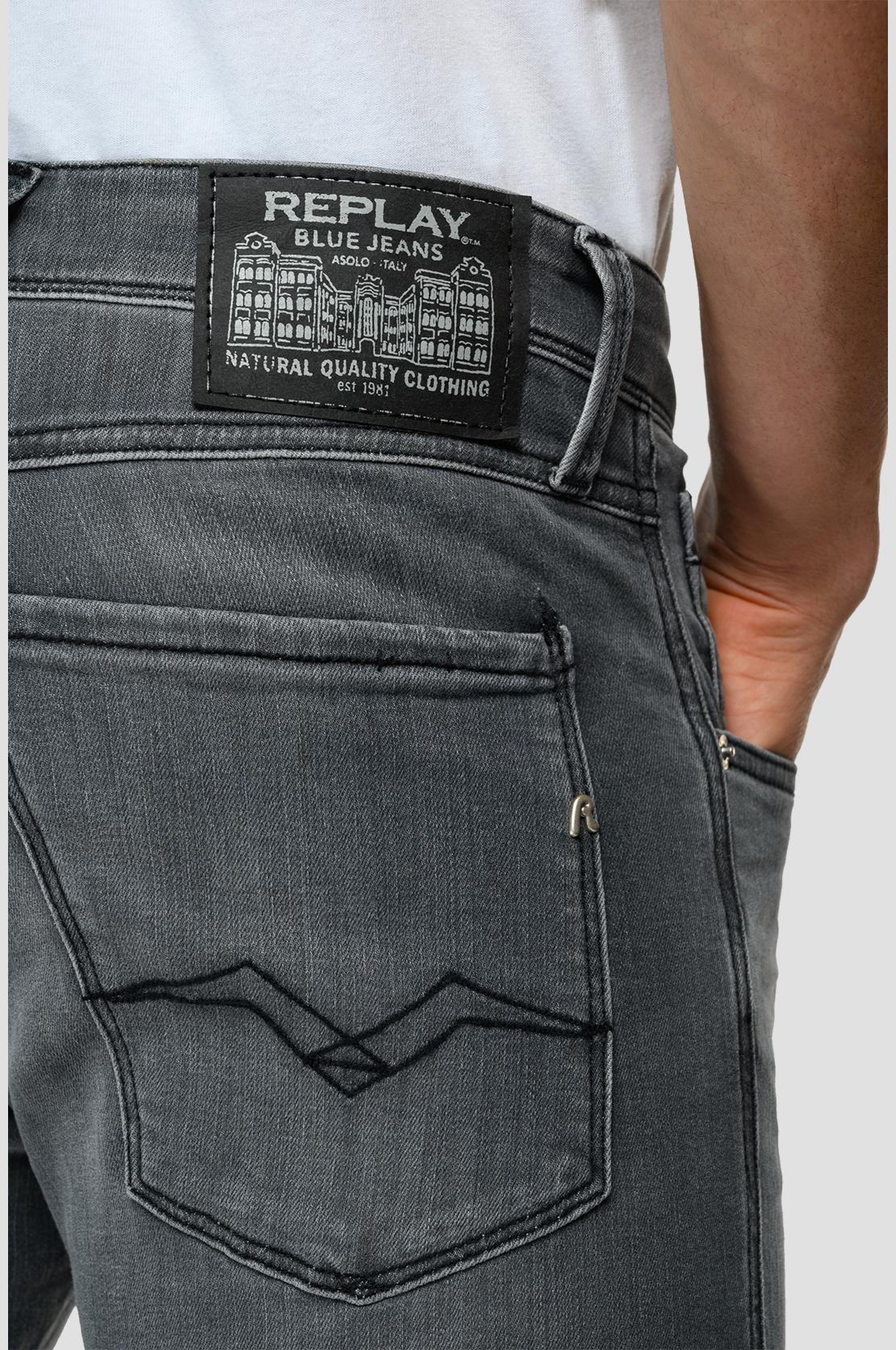 Jeans Replay Anbass Slim Fit Uomo - Power Stretch - Hyperflex Clouds - Tessuto Elastico - Foto 9