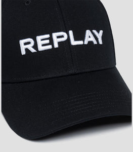 Replay Brand Cap Black
