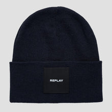 Load image into Gallery viewer, Replay Beanie Hat Navy