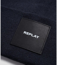 Load image into Gallery viewer, Replay Beanie Hat Navy