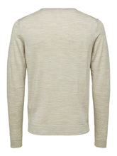 Load image into Gallery viewer, Selected Homme Tower Merino Jumper Light Sand
