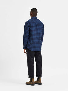 Selected Homme Lee Check Shirt Blue Mix