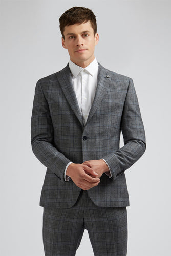 Ted Baker Prince of Wales Check Jacket Grey