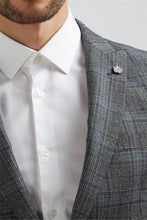 Load image into Gallery viewer, Ted Baker Prince of Wales Check Jacket Grey