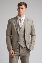 Load image into Gallery viewer, Ted Baker Sharkskin Two Piece Suit Oatmeal