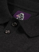 Load image into Gallery viewer, Luke 1977 Magnesium Knitted Polo Black